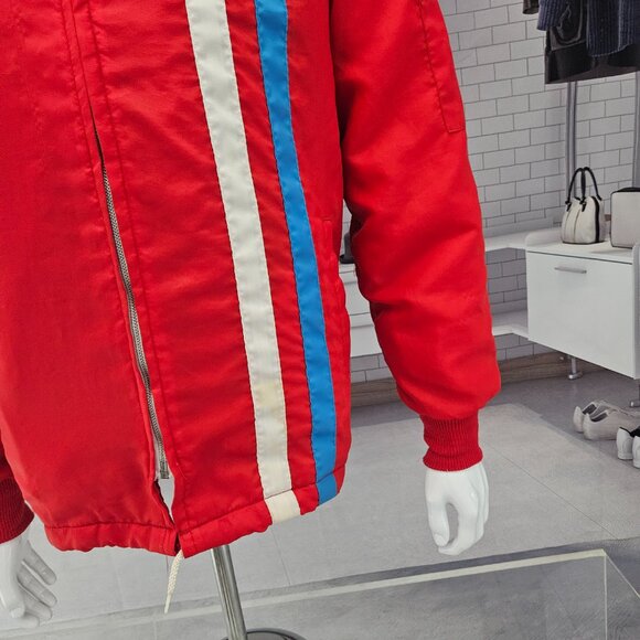 Ford Cobra Jacket Racing Mechanic Windbreaker COAT Red Size Medium - Picture 4 of 13